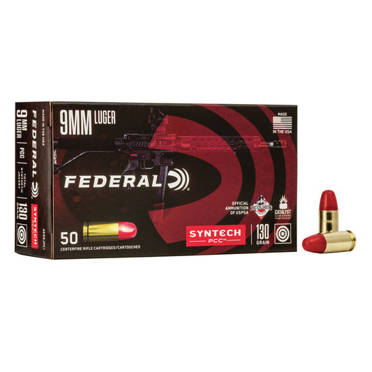 9mm Luger - Federal - Syntech PCC, 130GR. - 50RD/BX