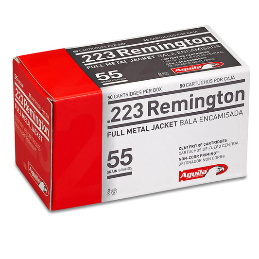 .223 Remington - Aguila Ammunition - Rifle, FMJ, 55GR. 50RD/BX