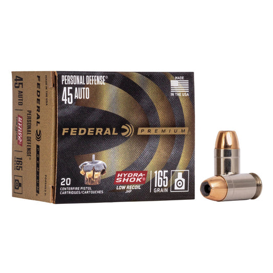 .45 Auto - Federal - Personal Defense, Hydra•Shok JHP 165GR. - 20RD/BX