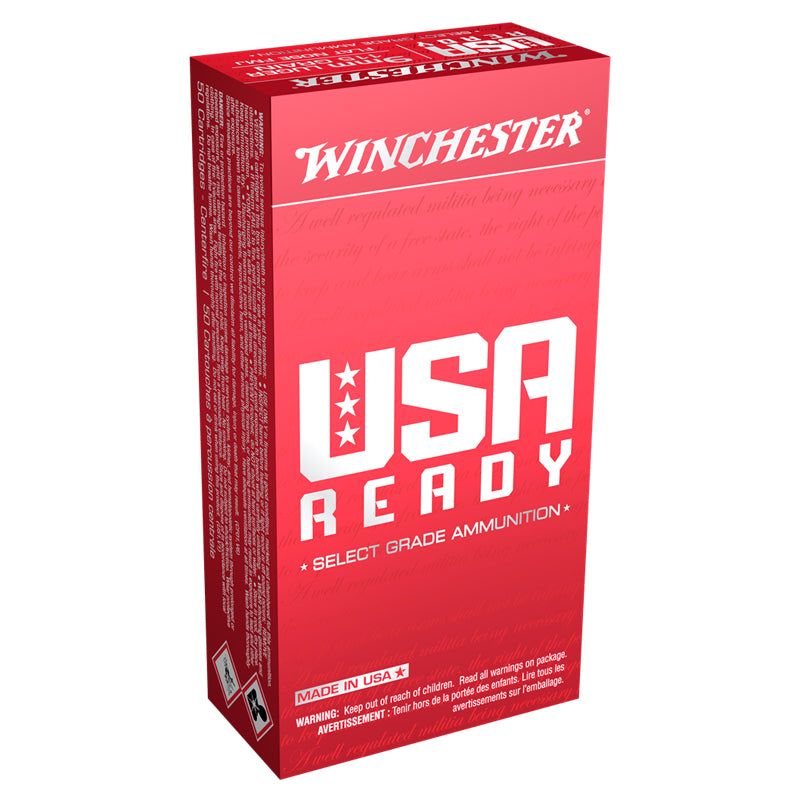 9mm Luger - Winchester Ammunition - USA Ready FMJ 115GR 50RD/BX