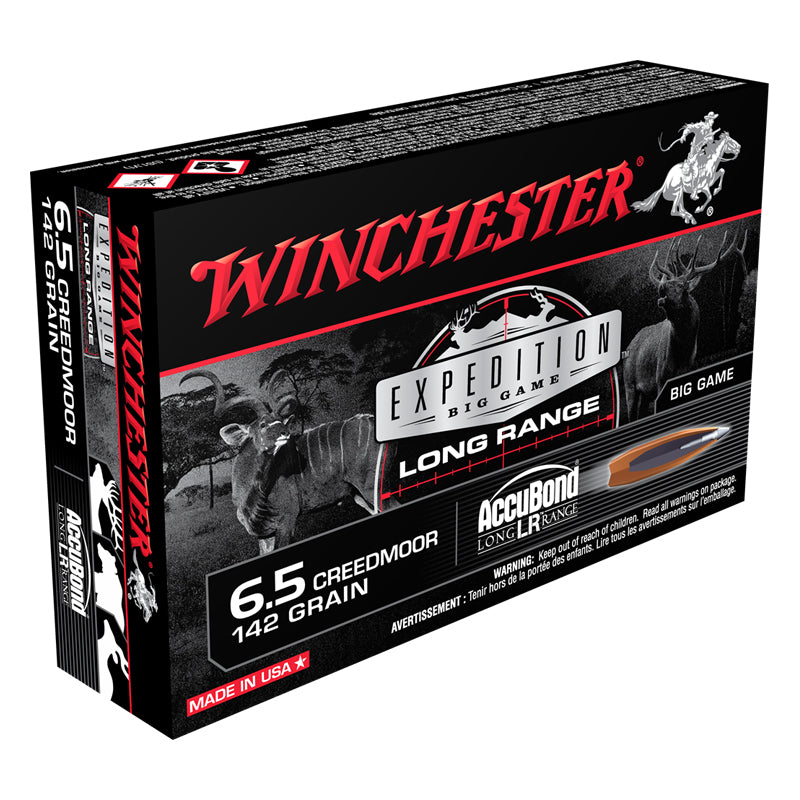 6.5 Creedmoor, Winchester Ammo, Expedition Big Game LR 142GR. 20RD/BX