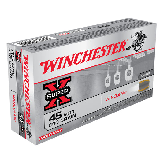 .45 Auto, Winchester Ammunition, Super-X WINCLEAN 230GR., 50RD/BX