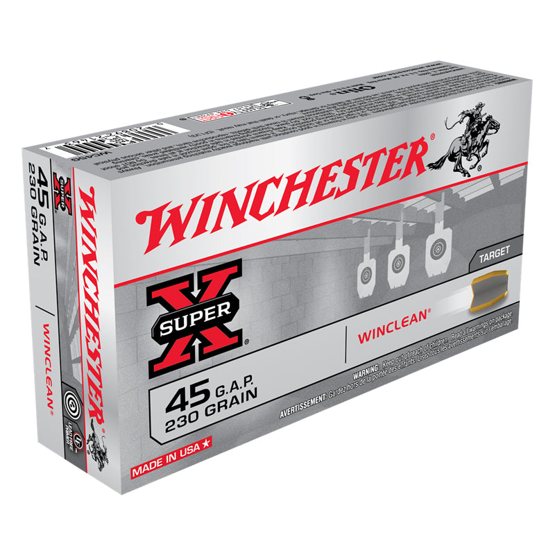.45 G.A.P, Winchester Ammunition, Super-X WINCLEAN 230GR., 50RD/BX