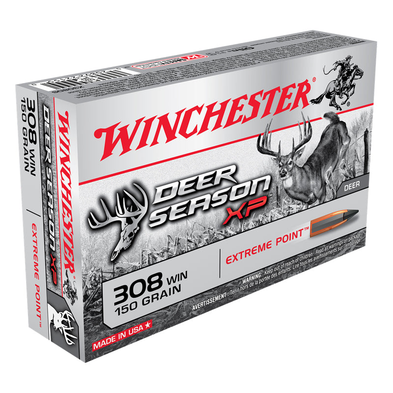 .308 WIN, Winchester Ammo, Deer Season XP 150GR. 20RD/BX