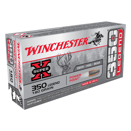 350 Legend - Winchester Ammo - Super-X Power Point 180GR. 20RD/BX